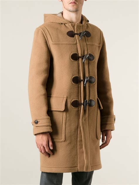 burberry cream duffle coat|Burberry men's coat outlet.